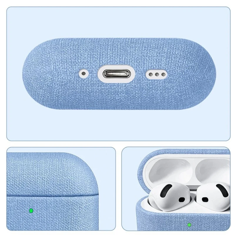 Solid Color Coarse Cloth Patte - Headphone Case Hard ulasan dan harga