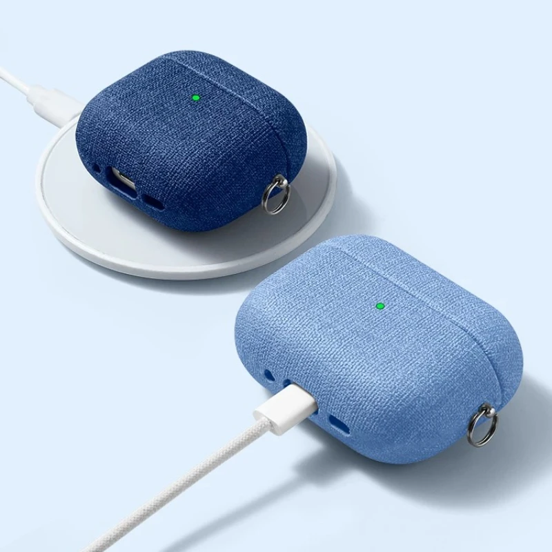 Solid Color Coarse Cloth Patte - Headphone Case Hard ulasan dan harga
